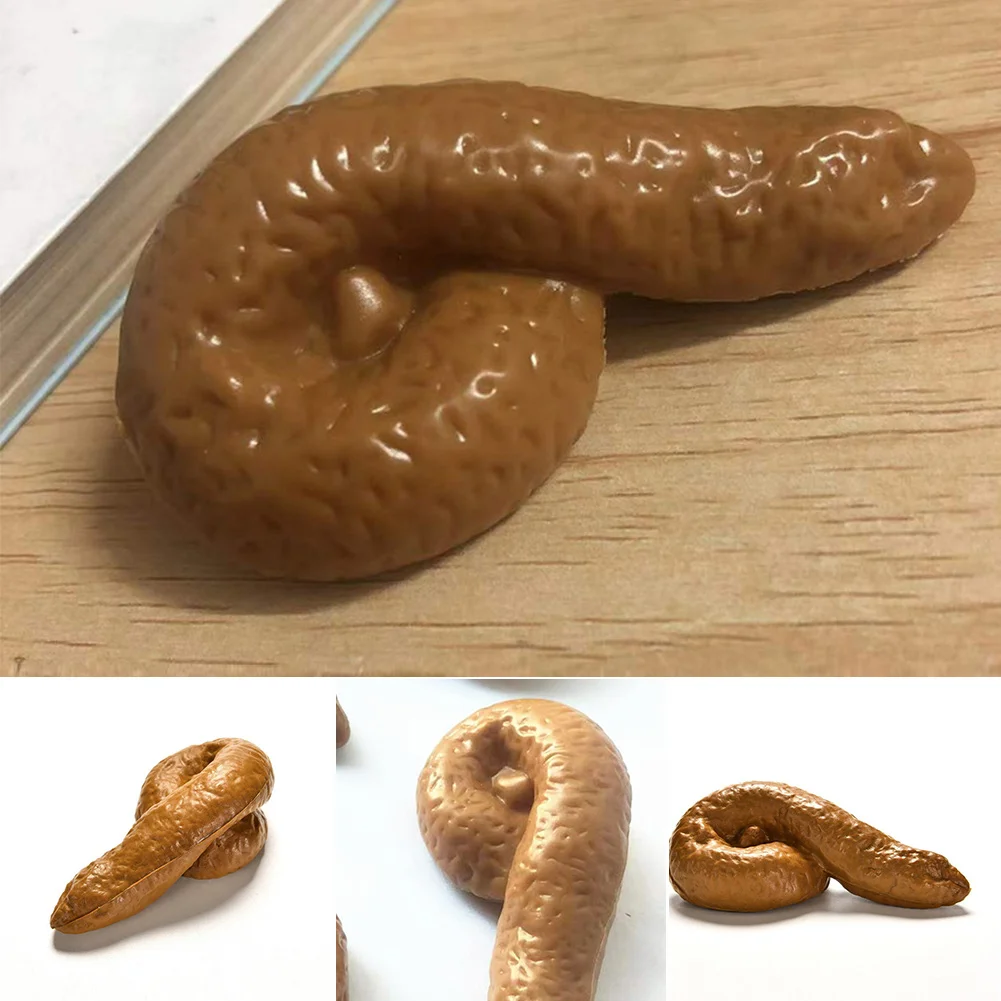 Fake Poop Gag Gift - 3 ชิ้นสมจริงนุ่มปลอมสุนัข Poop พลาสติก EVA Pranks