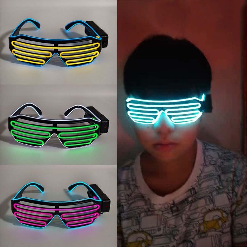 Glow In The Dark Party Glasses - แว่นตา LED ไร้สายเรืองแสง แว่นตาสีสันสดใส แว่นตาเรืองแสงสองสี แว่นตาเรืองแสงในที่มืด