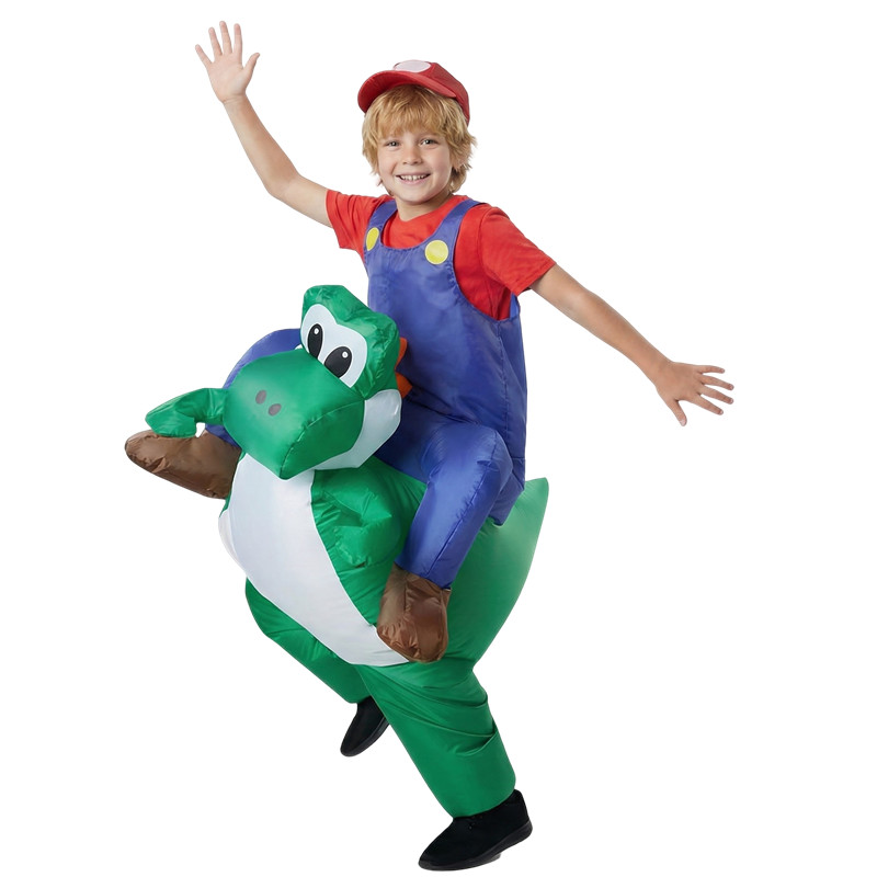 Inflatable Dinosaur Costume Adult - ชุดแฟนซีงานปาร์ตี้ ชุดช่างประปา ไดโนเสาร์ ชุดเป่าลมสำหรับผู้ใหญ่และเด็ก ชุดคอสเพลย์ฮาโลวีน ชุดสำหรับงานเต้นรำวันหยุดและงานคาร์นิวัล