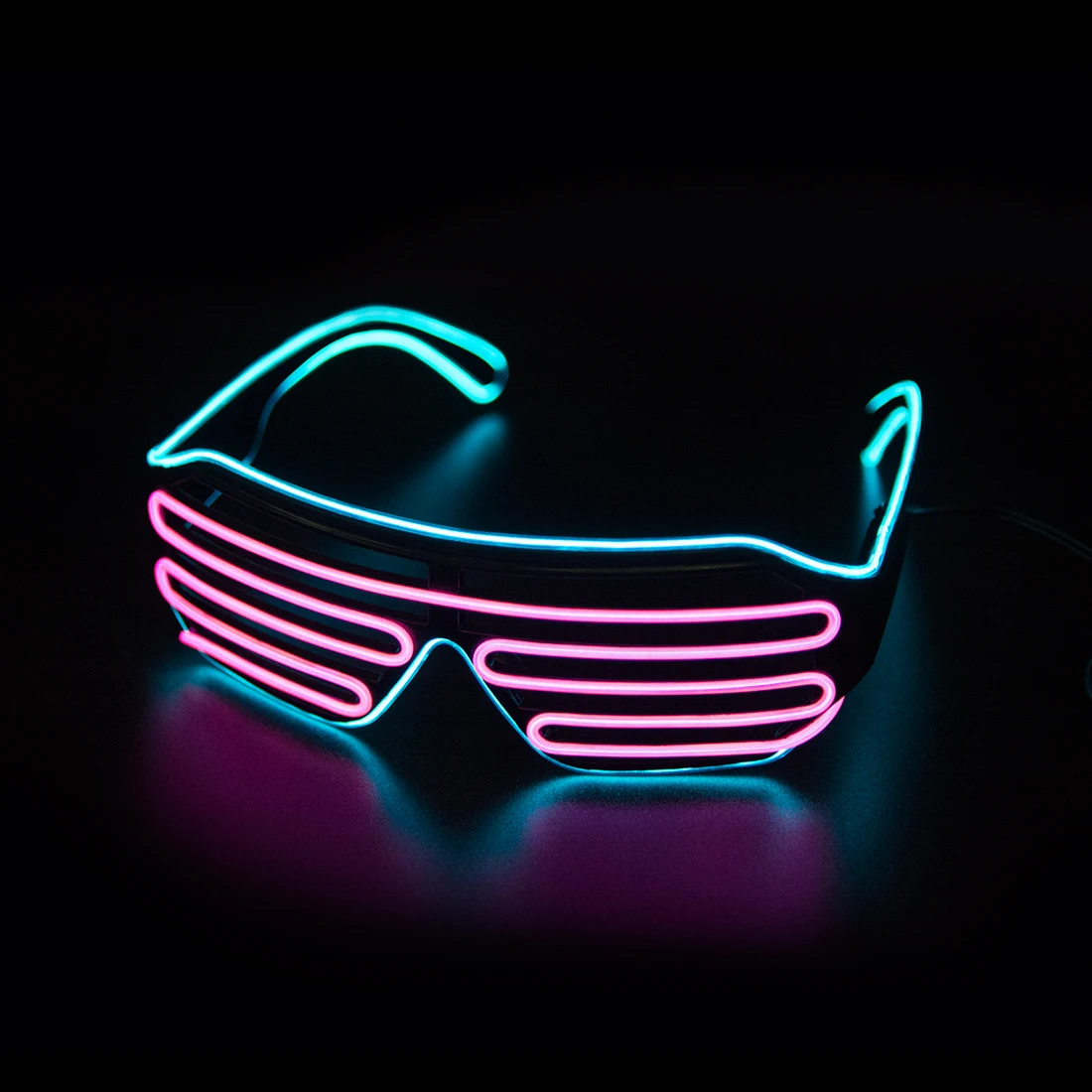 Glow In The Dark Party Glasses - LED เรืองแสงแว่นตา Gafas Luminous Bril Neon