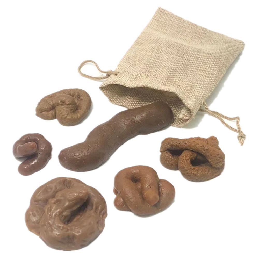 Fake Poop Gag Gift - ของเล่นตลก 6 ชิ้น ของเล่นมีดโกน ของเล่นแกล้งคน ของเล่นขี้ปลอมเหมือนจริง