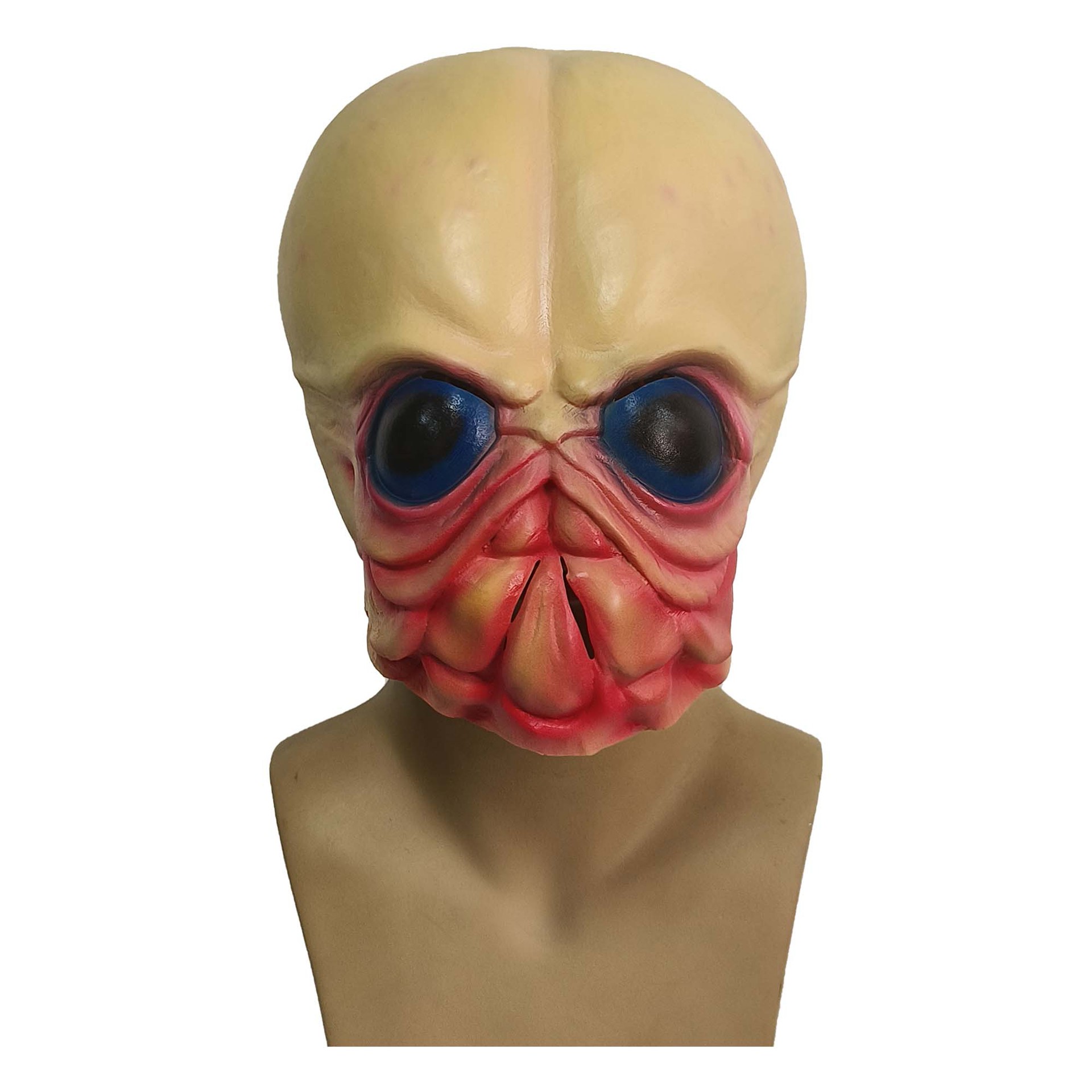 Latex Alien Mask Realistic - หน้ากากเอเลี่ยน, หน้ากากยางลาเท็กซ์ที่ดูน่ากลัวและสมจริงสำหรับงานฮาโลวีน งานคาร์นิวัล และอุปกรณ์ประกอบฉากงานปาร์ตี้คอสเพลย์