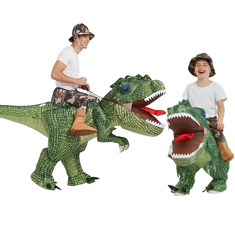 Inflatable Dinosaur Costume Adult - ชุดคอสตูมไทแรนโนซอรัส เร็กซ์ แบบเป่าลม ขี่ได้ รุ่นใหม่ล่าสุด ขายดี