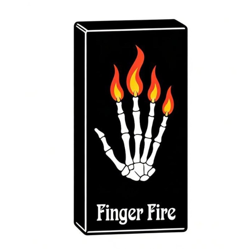 Thumb Tip Magic Trick Set - ชุดอุปกรณ์มายากลปล่อยไฟจากนิ้วมือ 4 ชิ้น/ชุด สำหรับมายากลปล่อยไฟจากปลายนิ้ว สำหรับนักมายากลมืออาชีพ ใช้สำหรับแสดงบนเวที