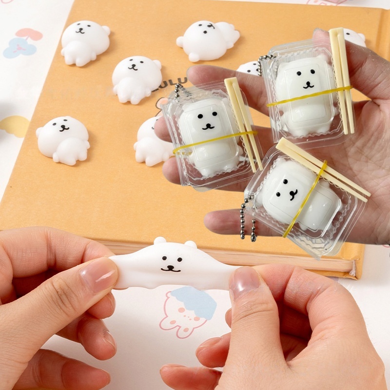 กล่องข้าวสควิชชี่รูปหมีน่ารัก  - Prank Toys บทวิจารณ์และราคา