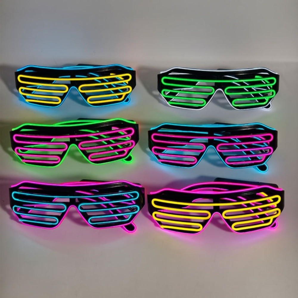 แว่นตา LED ไร้สายเรืองแสง แว่น - Glow In The Dark Party Glasses บทวิจารณ์และราคา