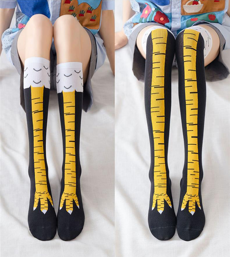 ถุงเท้าผู้ชายลายไก่ 3 มิติ ตลก - Funny Chicken Leg Socks บทวิจารณ์และราคา
