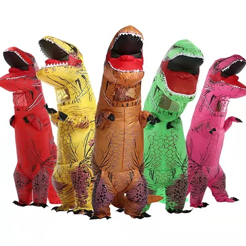 Tyrannosaurus rex เครื่องแต่งก - Inflatable Dinosaur Costume Adult บทวิจารณ์และราคา