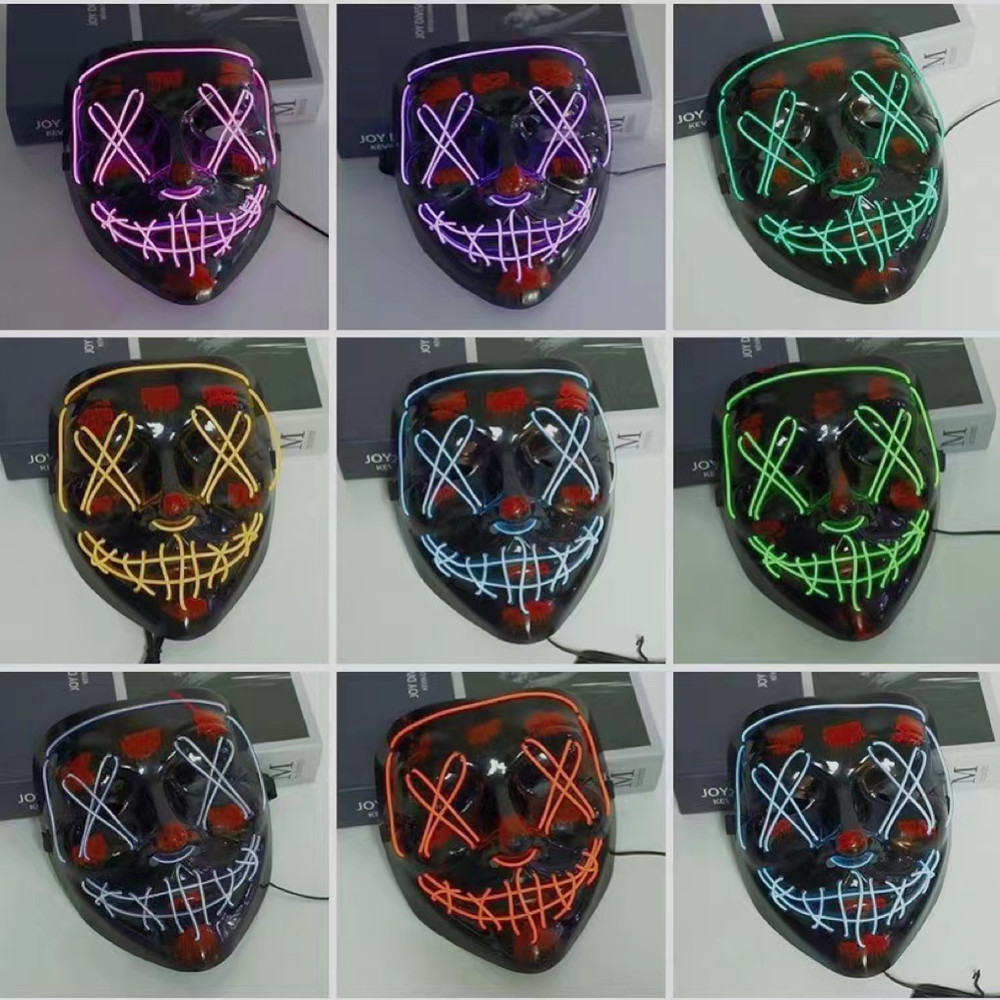 หน้ากากฮาโลวีนสำหรับผู้ชายผู้ห - Led Purge Mask Halloween บทวิจารณ์และราคา