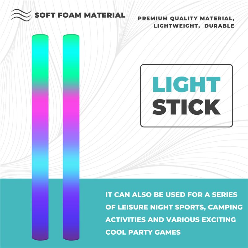 A68P-12 ชิ้นแท่งโฟมเรืองแสง, แ - Flashing Led Foam Sticks Party บทวิจารณ์และราคา