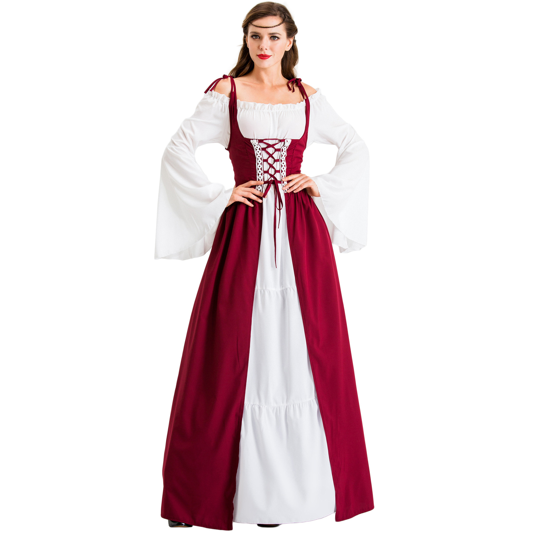 ชุดเจ้าหญิงยุคกลางสไตล์เรเนซอง - Medieval Renaissance Dress Women บทวิจารณ์และราคา