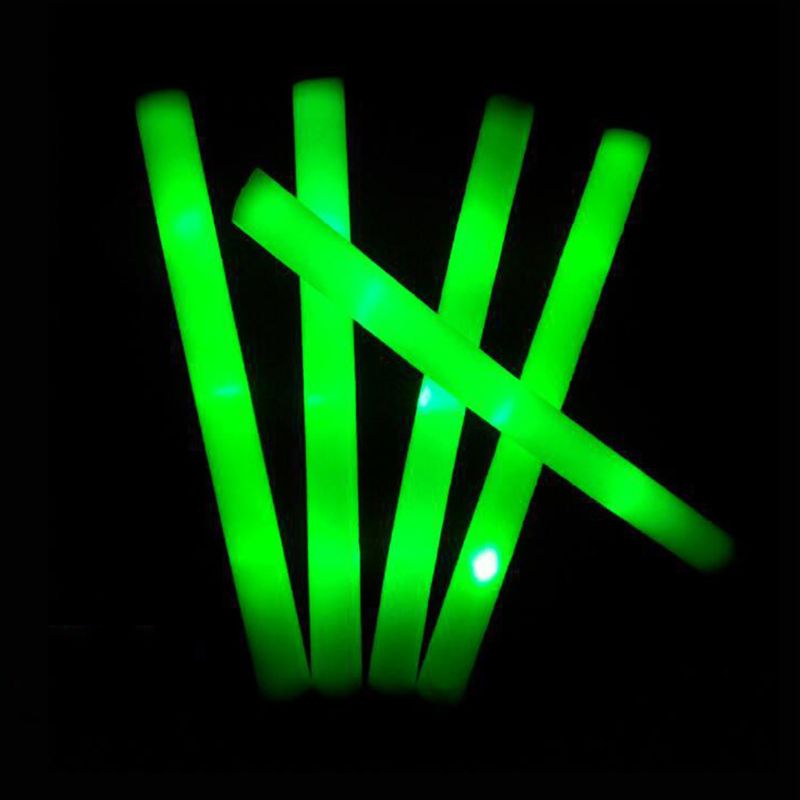 แท่งโฟมเรืองแสง Led ในที่มืดแท - Flashing Led Foam Sticks Party บทวิจารณ์และราคา