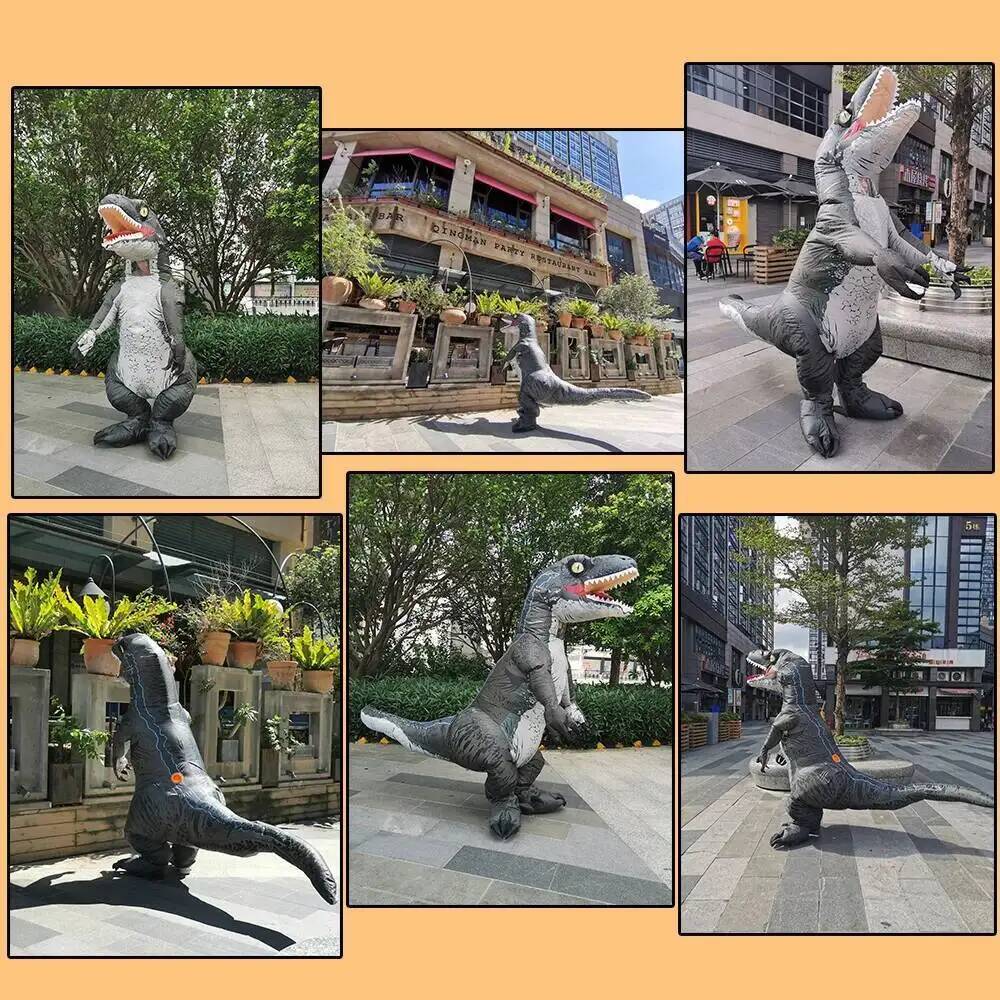 ชุดไดโนเสาร์ทีเร็กซ์เป่าลมสำหร - Inflatable Dinosaur Costume Adult บทวิจารณ์และราคา