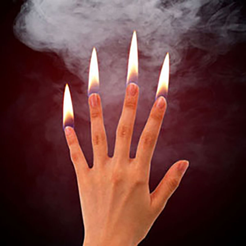 4ชิ้น/เซ็ตนิ้วมือ Fire Magic T - Thumb Tip Magic Trick Set บทวิจารณ์และราคา
