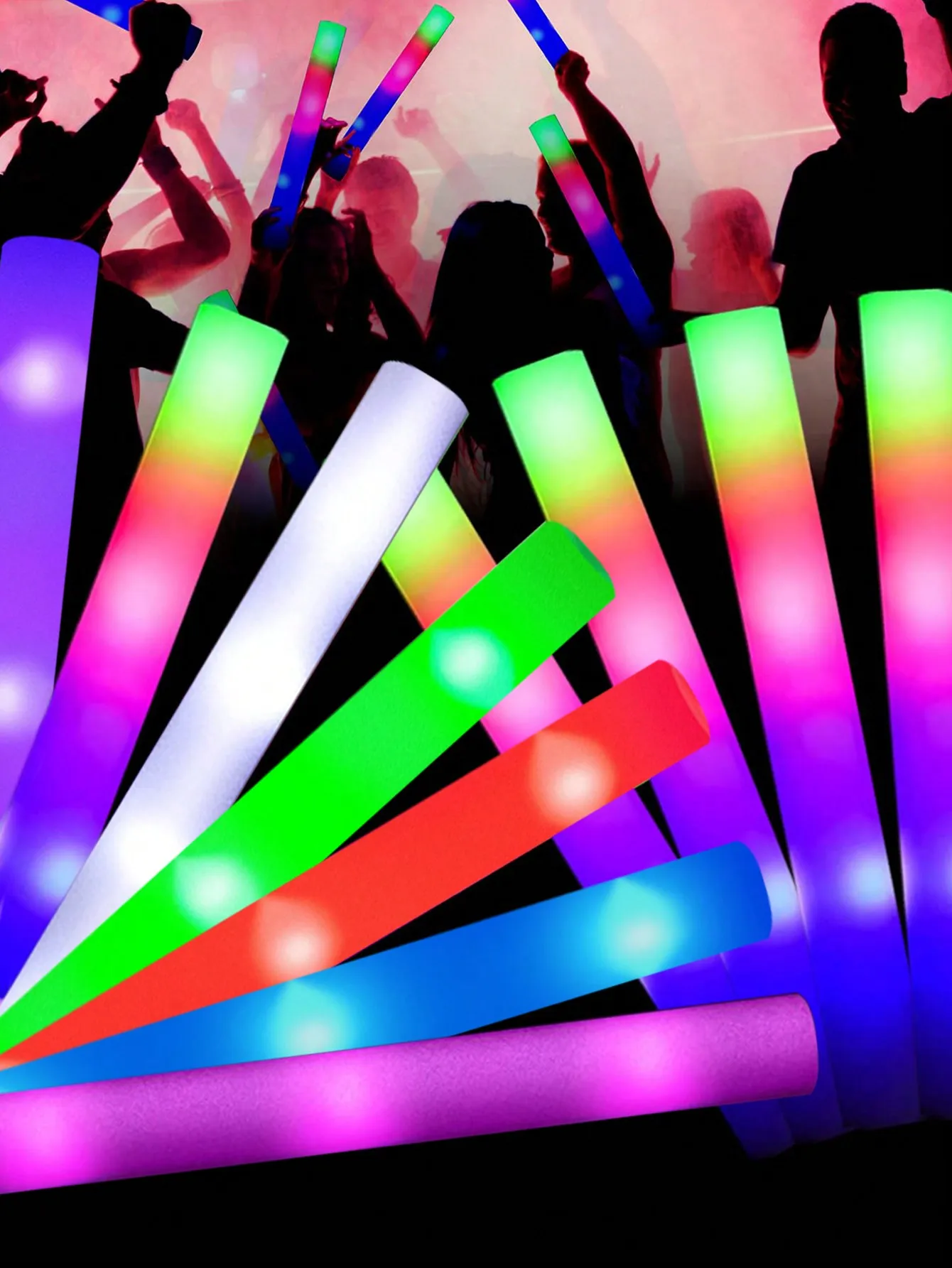 แท่งโฟมเรืองแสง LED 20/30 ชิ้น - Flashing Led Foam Sticks Party บทวิจารณ์และราคา