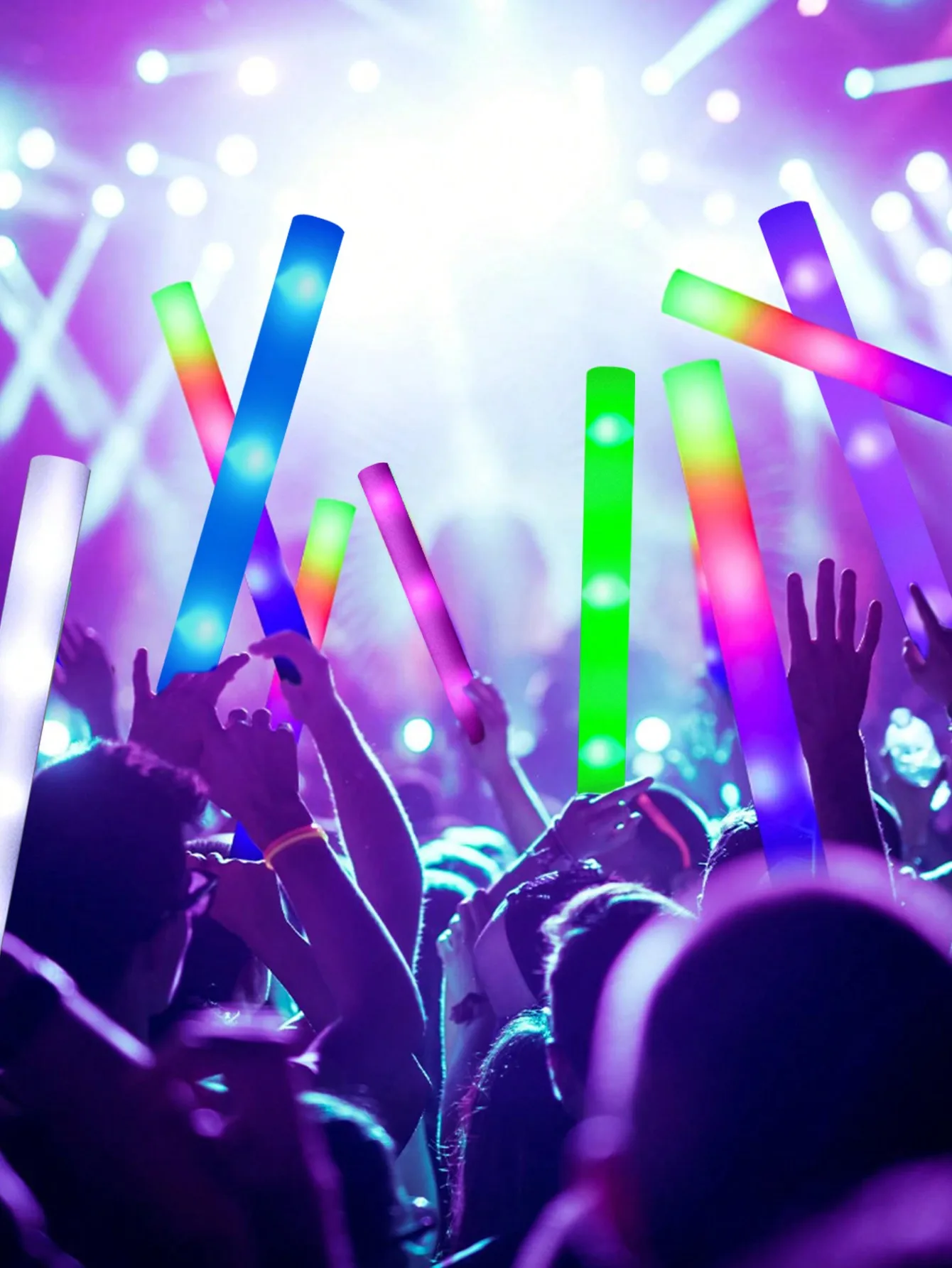 แท่งโฟมเรืองแสง LED 20/30 ชิ้น - Flashing Led Foam Sticks Party บทวิจารณ์และราคา