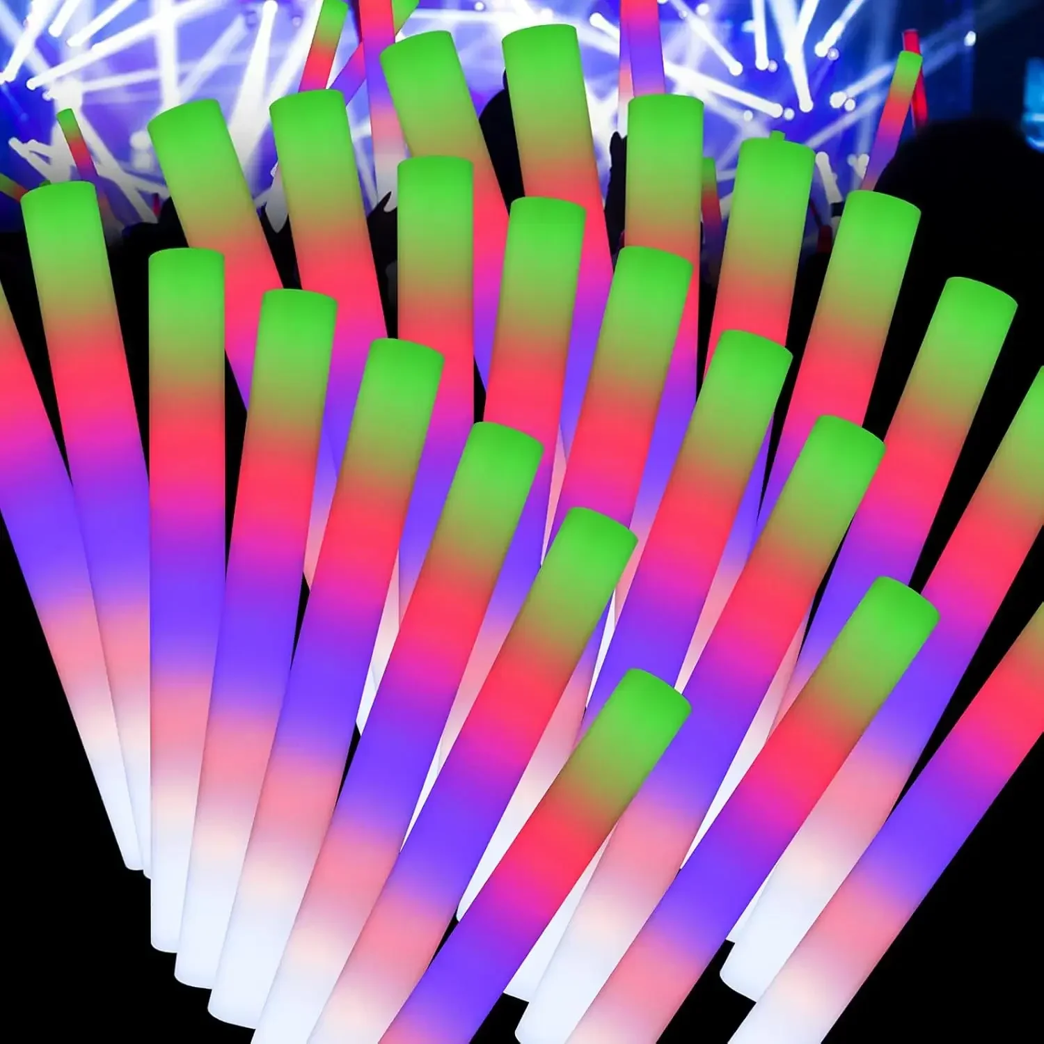 แท่งไฟ LED โฟมเรืองแสง 50 ชิ้น - Flashing Led Foam Sticks Party บทวิจารณ์และราคา
