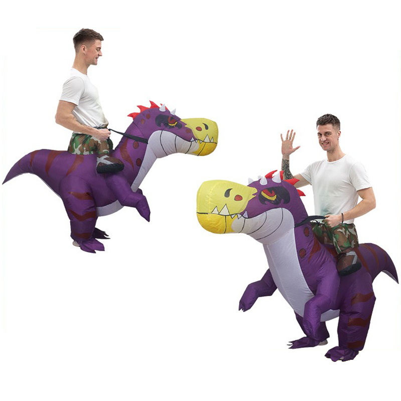 ชุดไดโนเสาร์เป่าลมฮาโลวีน ชุดต - Inflatable Dinosaur Costume Adult บทวิจารณ์และราคา