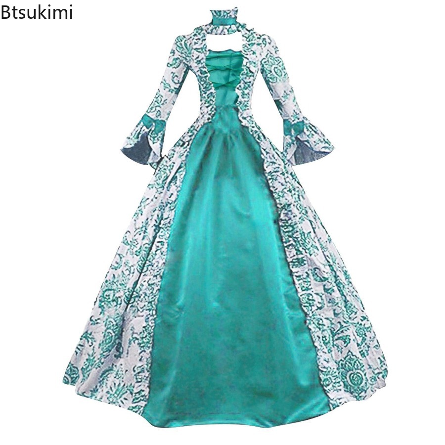 ชุดเดรสแขนบานสไตล์ยุคกลางใหม่ส - Medieval Renaissance Dress Women บทวิจารณ์และราคา