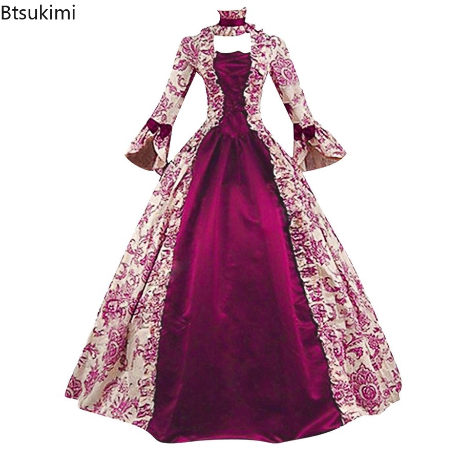 ชุดเดรสแขนบานสไตล์ยุคกลางใหม่ส - Medieval Renaissance Dress Women บทวิจารณ์และราคา