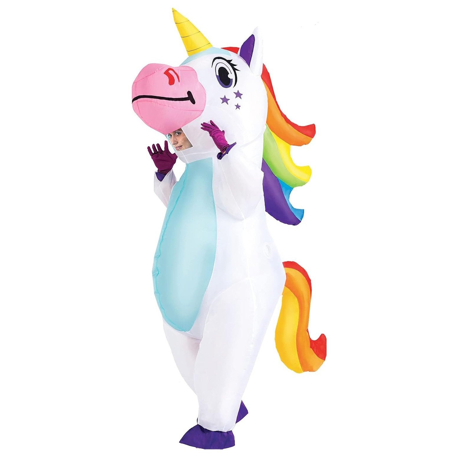 ชุดยูนิคอร์นเป่าลมสำหรับผู้ใหญ - Costumes บทวิจารณ์และราคา