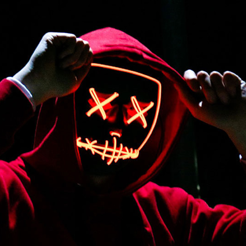 หน้ากากเวนเดตต้าเรืองแสงสำหรับ - Led Purge Mask Halloween บทวิจารณ์และราคา
