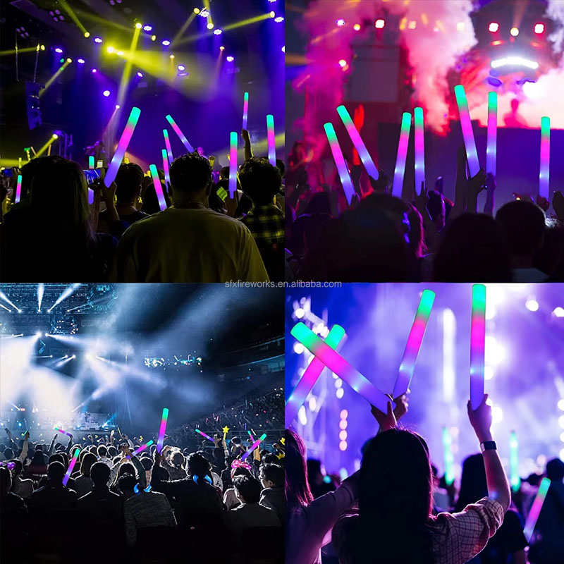 แท่งโฟมเรืองแสง 20 ชิ้น หลากสี - Flashing Led Foam Sticks Party บทวิจารณ์และราคา
