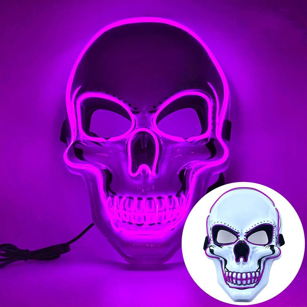 แฟชั่นหน้ากากกะโหลกฮาโลวีน ไฟ  - Led Purge Mask Halloween บทวิจารณ์และราคา