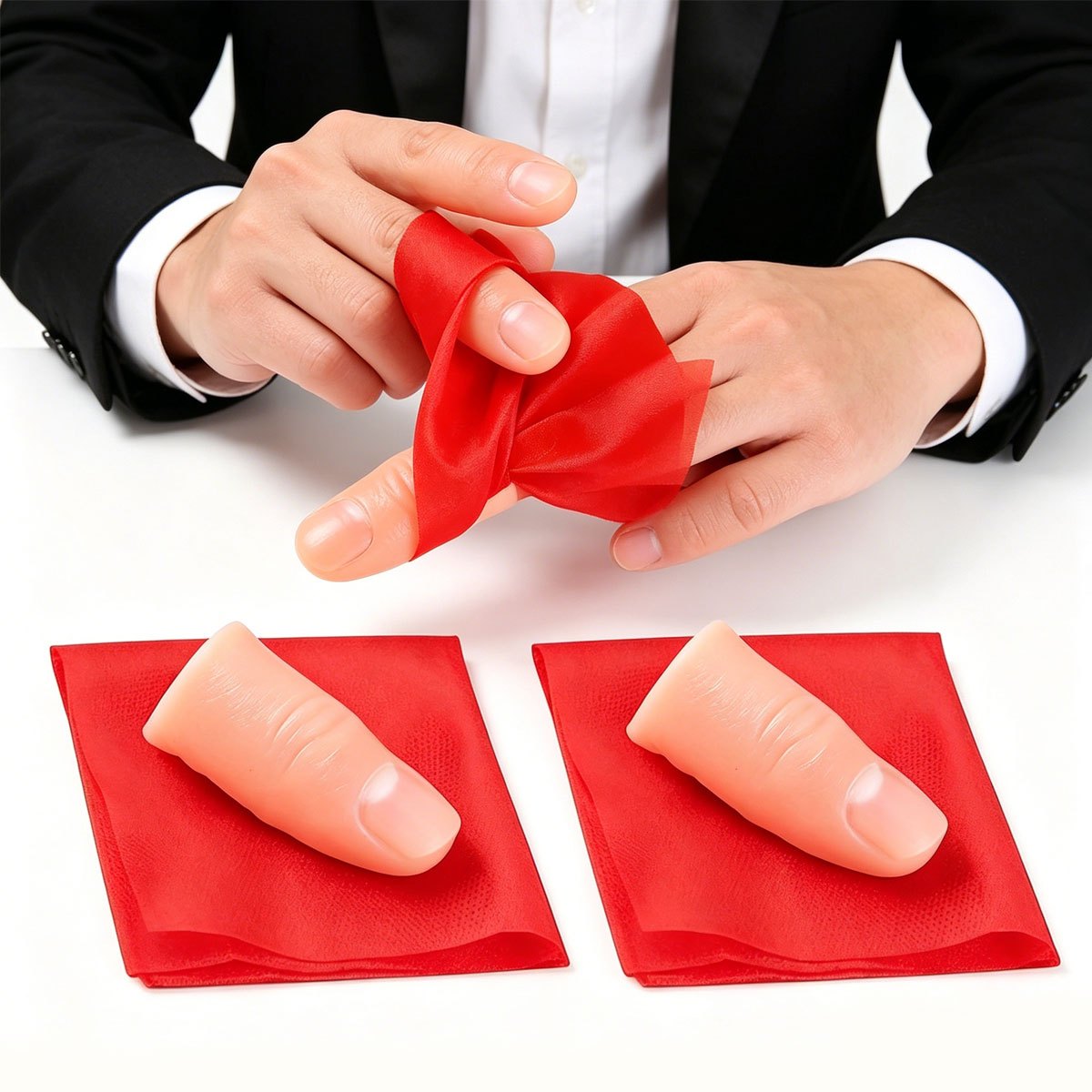 ชุดผ้าพันนิ้วมือวิเศษ 3 ชิ้น - - Thumb Tip Magic Trick Set บทวิจารณ์และราคา