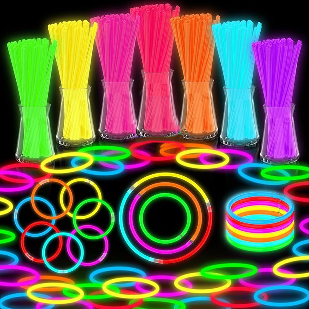ชุดแท่งไฟเรืองแสง 15/35 ชิ้น - - Glow In The Dark Party Glasses บทวิจารณ์และราคา