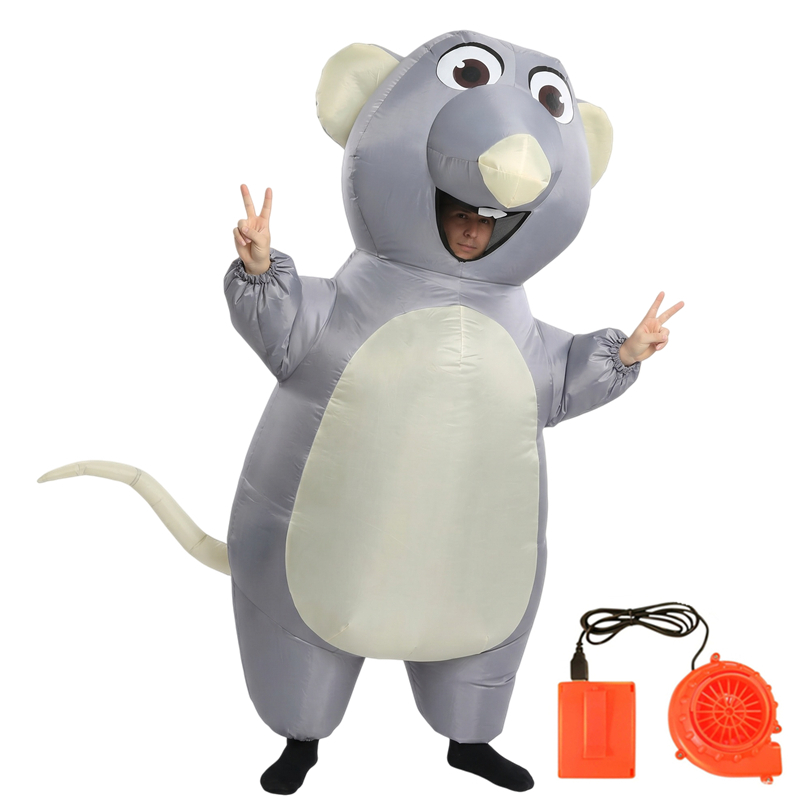 ชุดมาสคอตเป่าลมรูปหนูการ์ตูนสำ - Costumes บทวิจารณ์และราคา