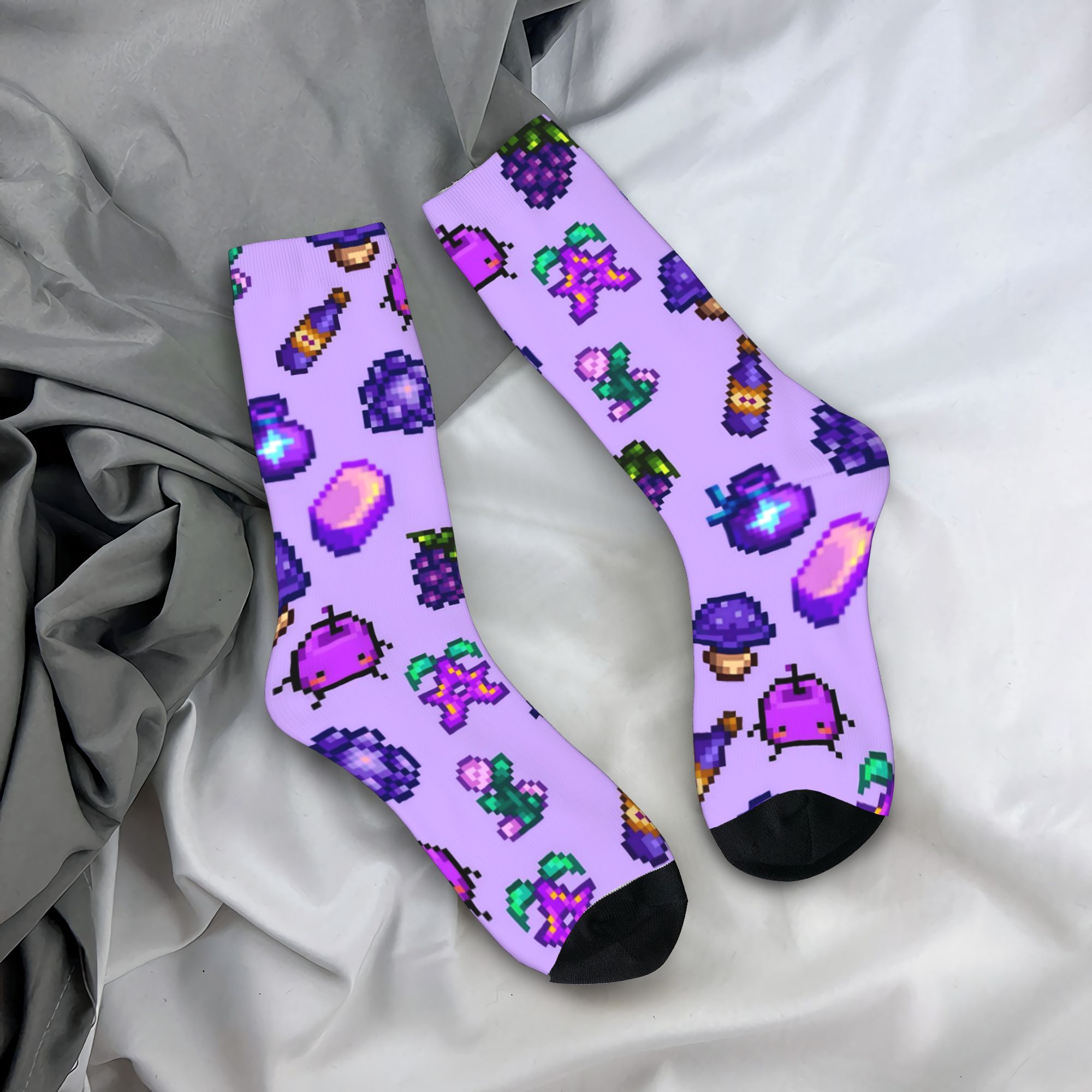 ถุงเท้าลายสัตว์ Stardew Valley - Funny Chicken Leg Socks บทวิจารณ์และราคา