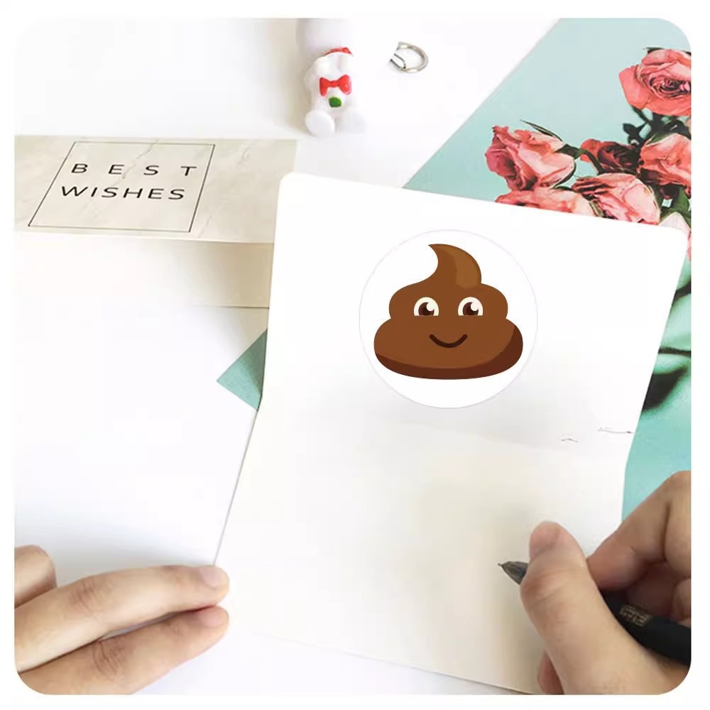 สติกเกอร์ลายการ์ตูนอึตลกๆ 100- - Prank Toys บทวิจารณ์และราคา