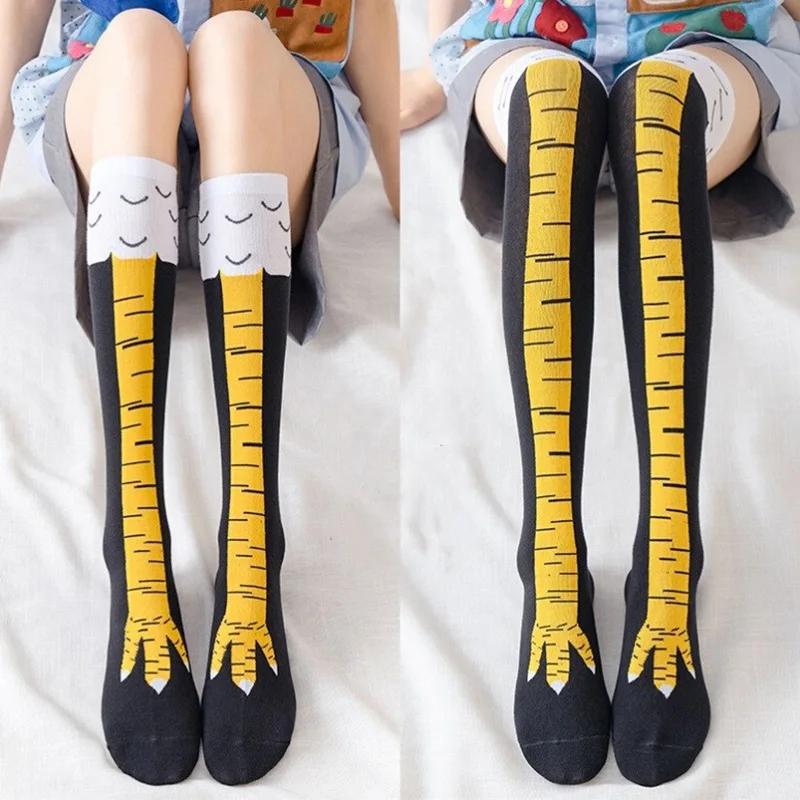 ถุงน่องลายเท้าไก่สุดฮา แบบยาวเ - Funny Chicken Leg Socks บทวิจารณ์และราคา