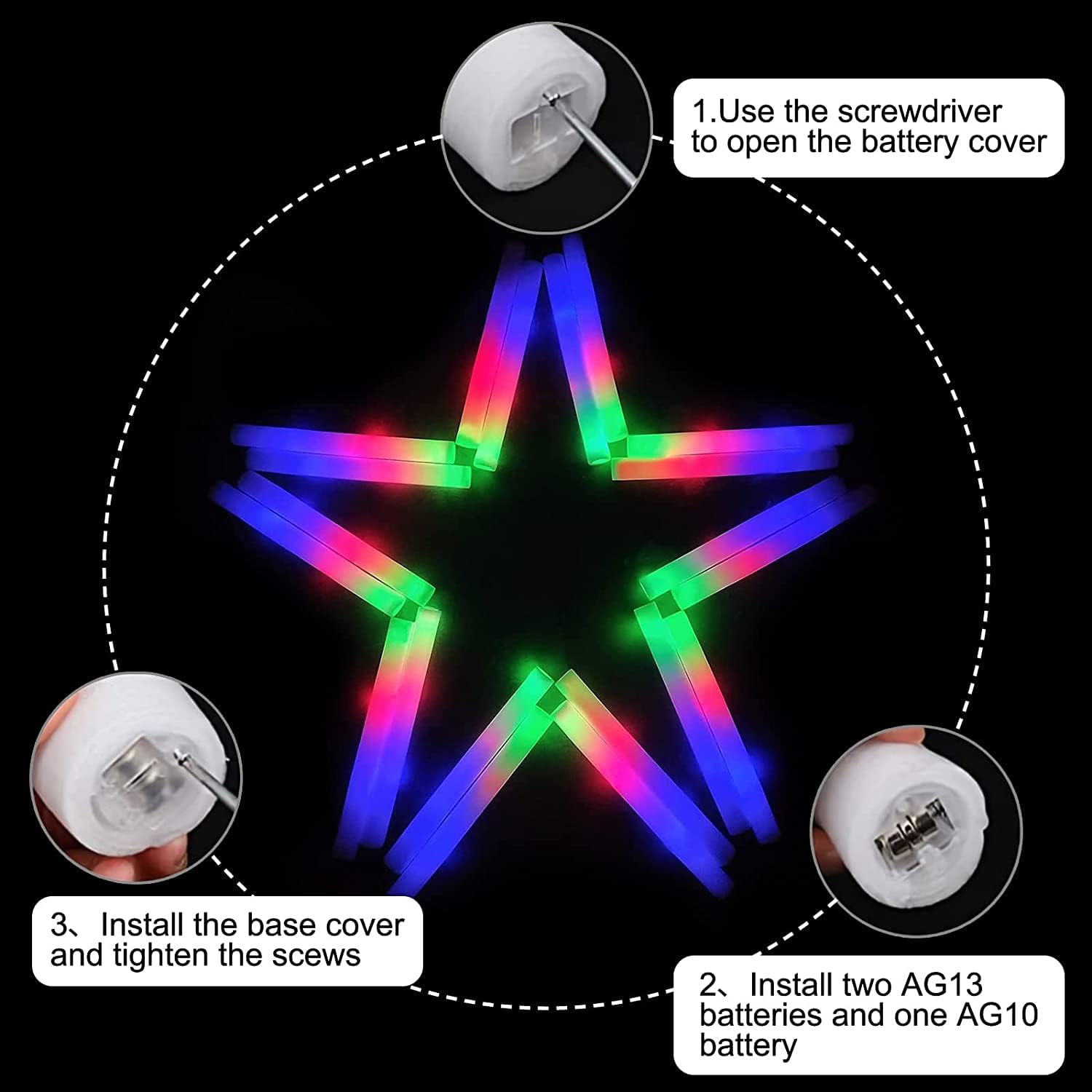 แท่งโฟม LED 102 ชิ้น แท่งเชียร - Flashing Led Foam Sticks Party บทวิจารณ์และราคา