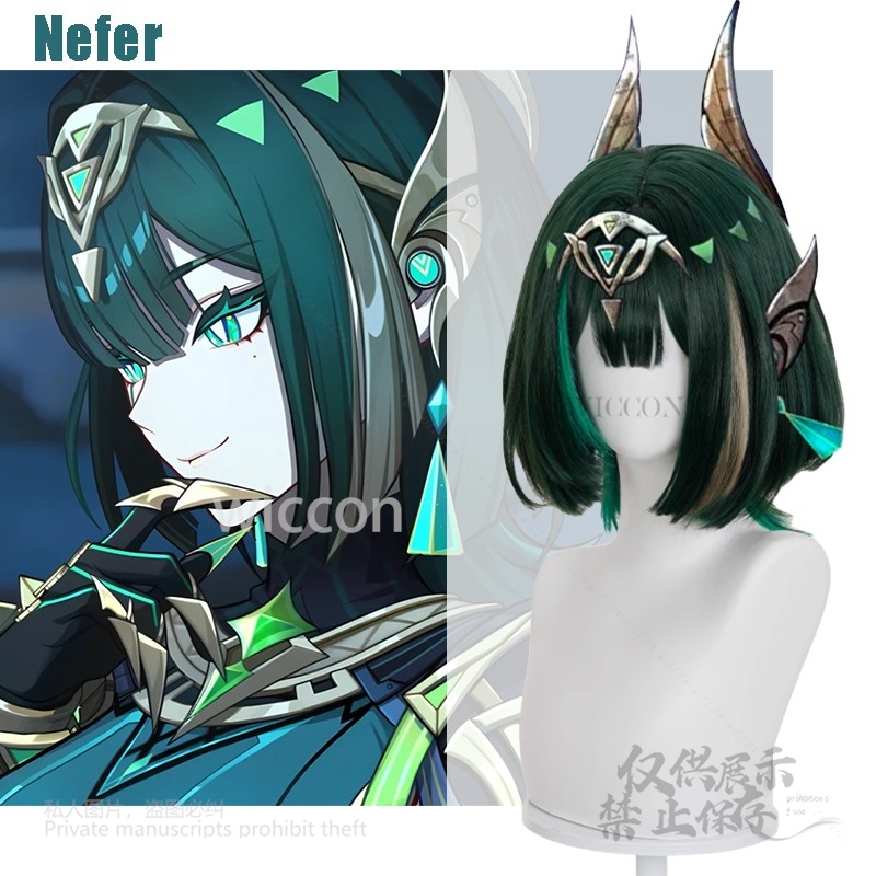 อะนิเมะเกมเก็นชิน อิมแพ็ค นีเฟ - Anime Cosplay Wig Heat Resistant บทวิจารณ์และราคา