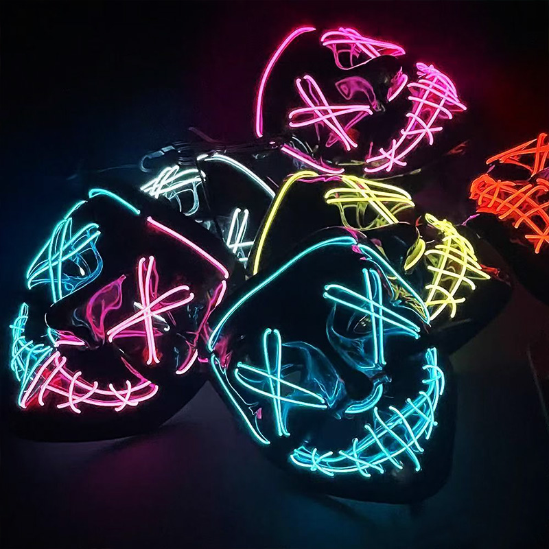 หน้ากาก LED เรืองแสงไร้สายสุดห - Led Purge Mask Halloween บทวิจารณ์และราคา