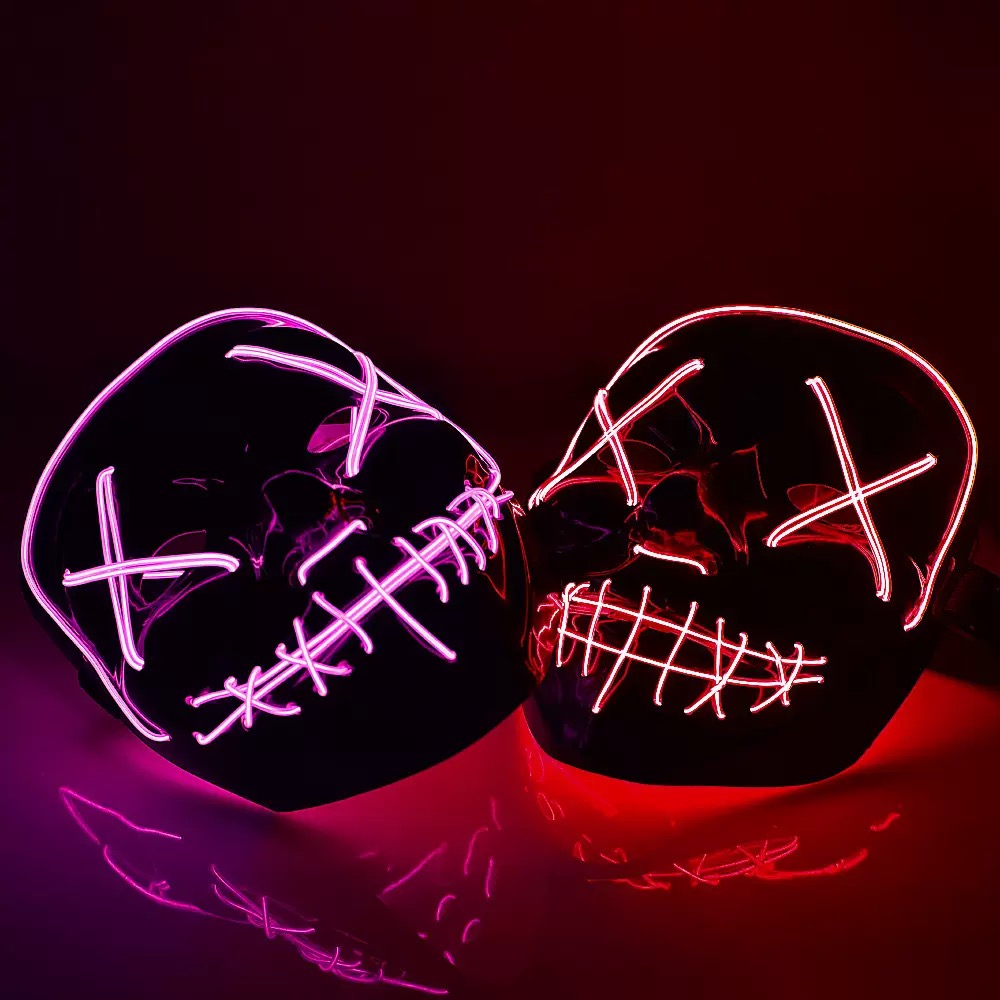 หน้ากาก LED เรืองแสงไร้สายสุดห - Led Purge Mask Halloween บทวิจารณ์และราคา