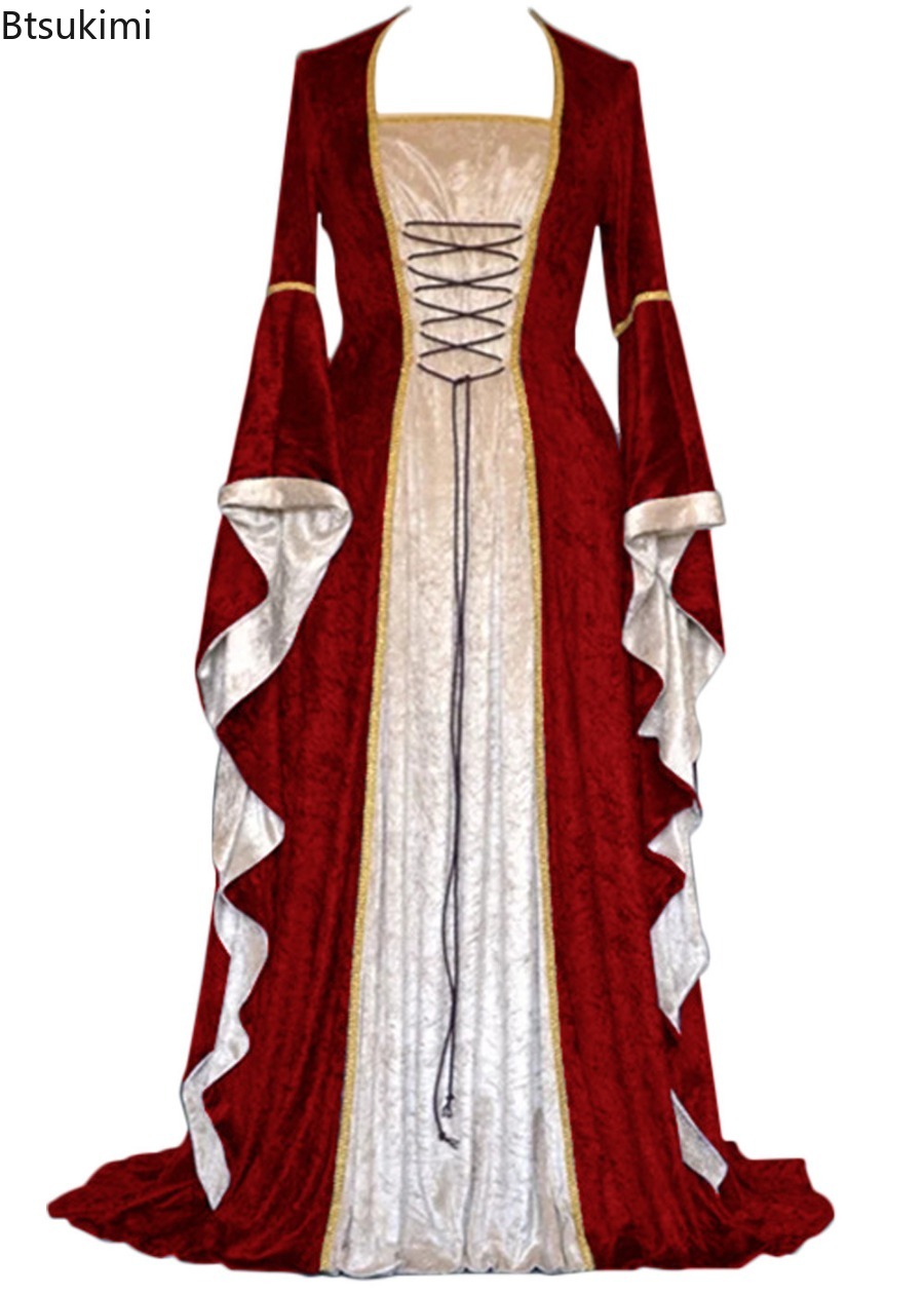ชุดเดรสสไตล์เรโทรยุคกลางสำหรับ - Medieval Renaissance Dress Women บทวิจารณ์และราคา