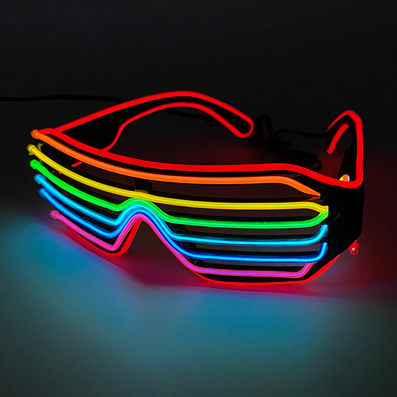 แว่นตาเรืองแสงหลากสีเรืองแสง L - Glow In The Dark Party Glasses บทวิจารณ์และราคา