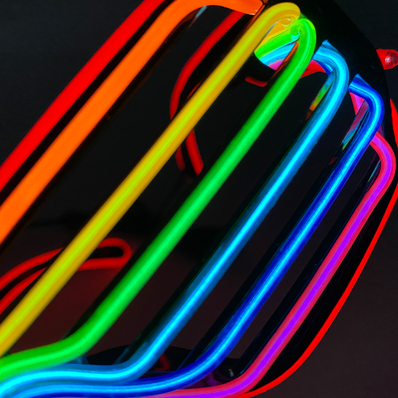 แว่นตาเรืองแสงหลากสีเรืองแสง L - Glow In The Dark Party Glasses บทวิจารณ์และราคา
